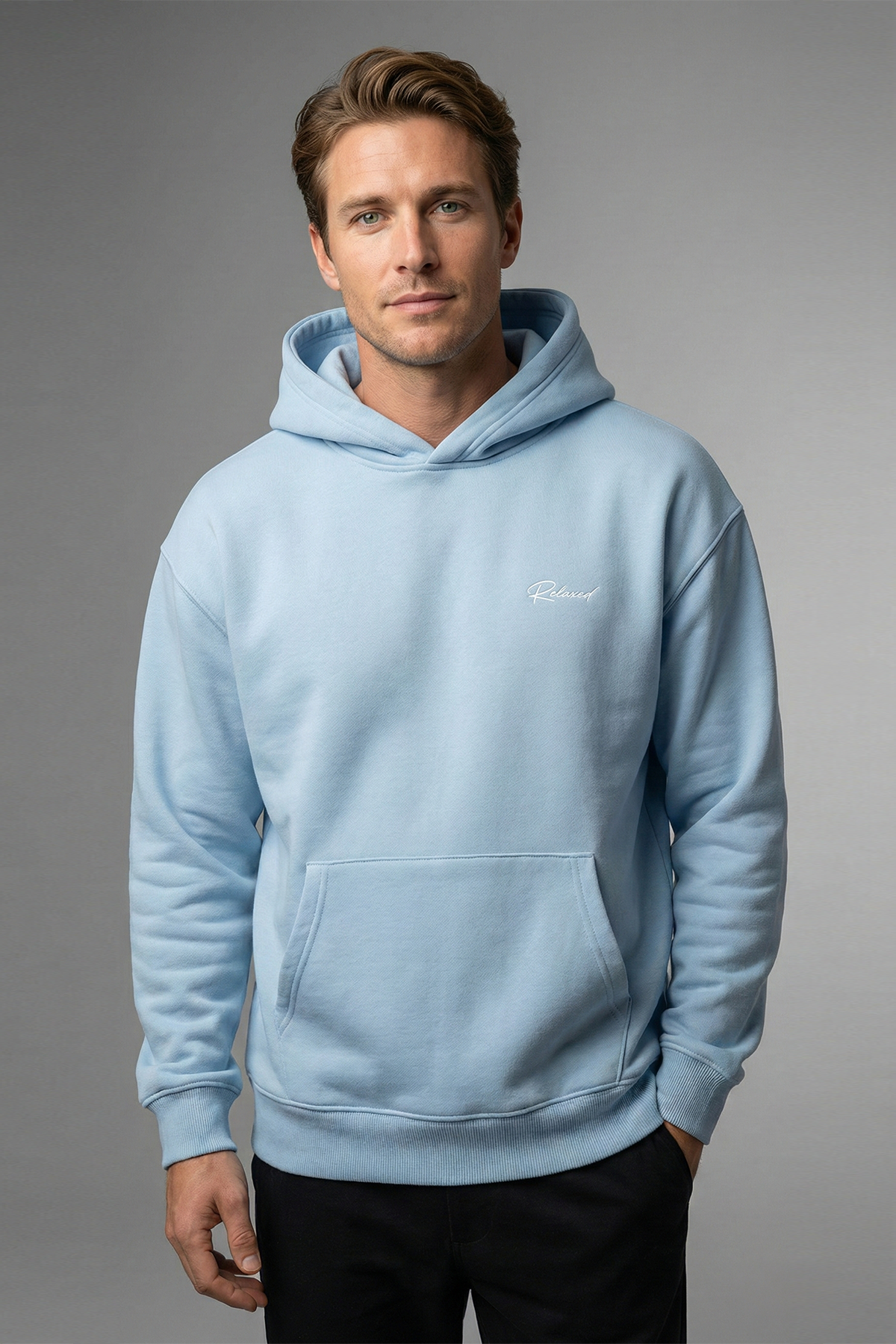 Adult Men's Hoodie - Blue
