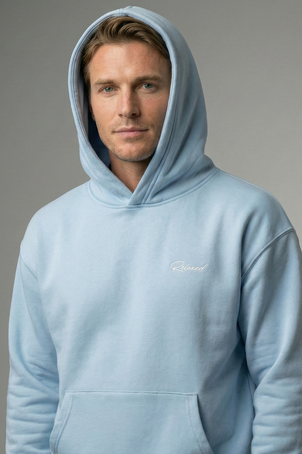 Adult Men's Hoodie - Blue