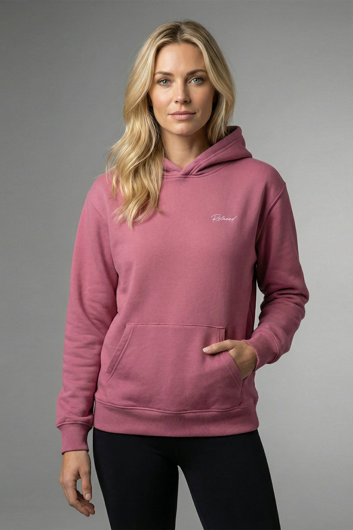 Adult Women's Hoodie - Rose Pink