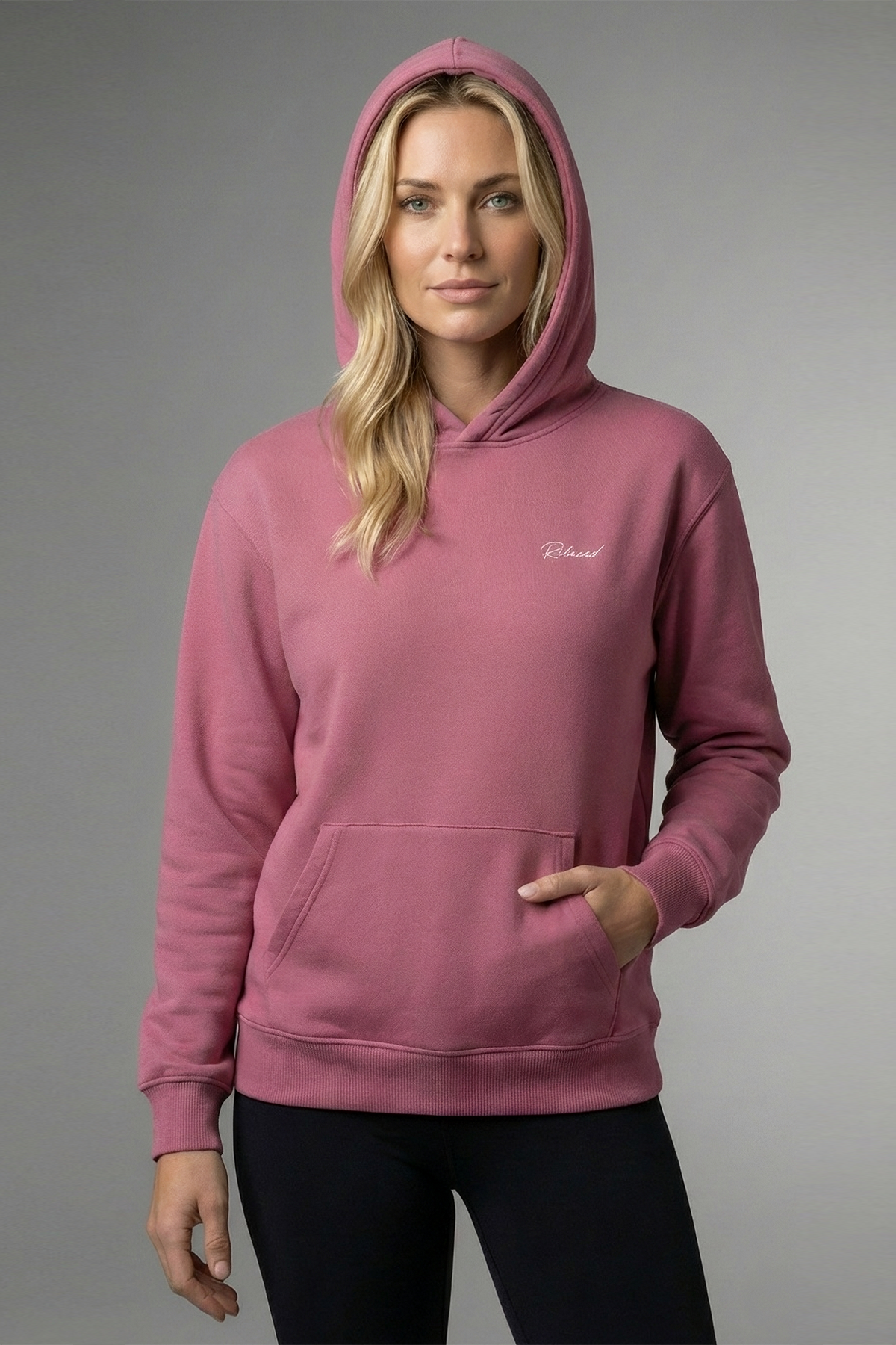 Adult Women's Hoodie - Rose Pink