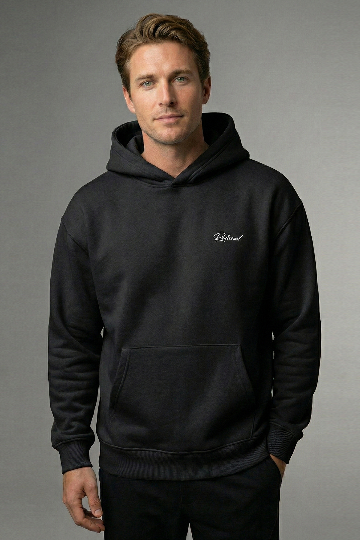 Adult Men's Hoodie - Black