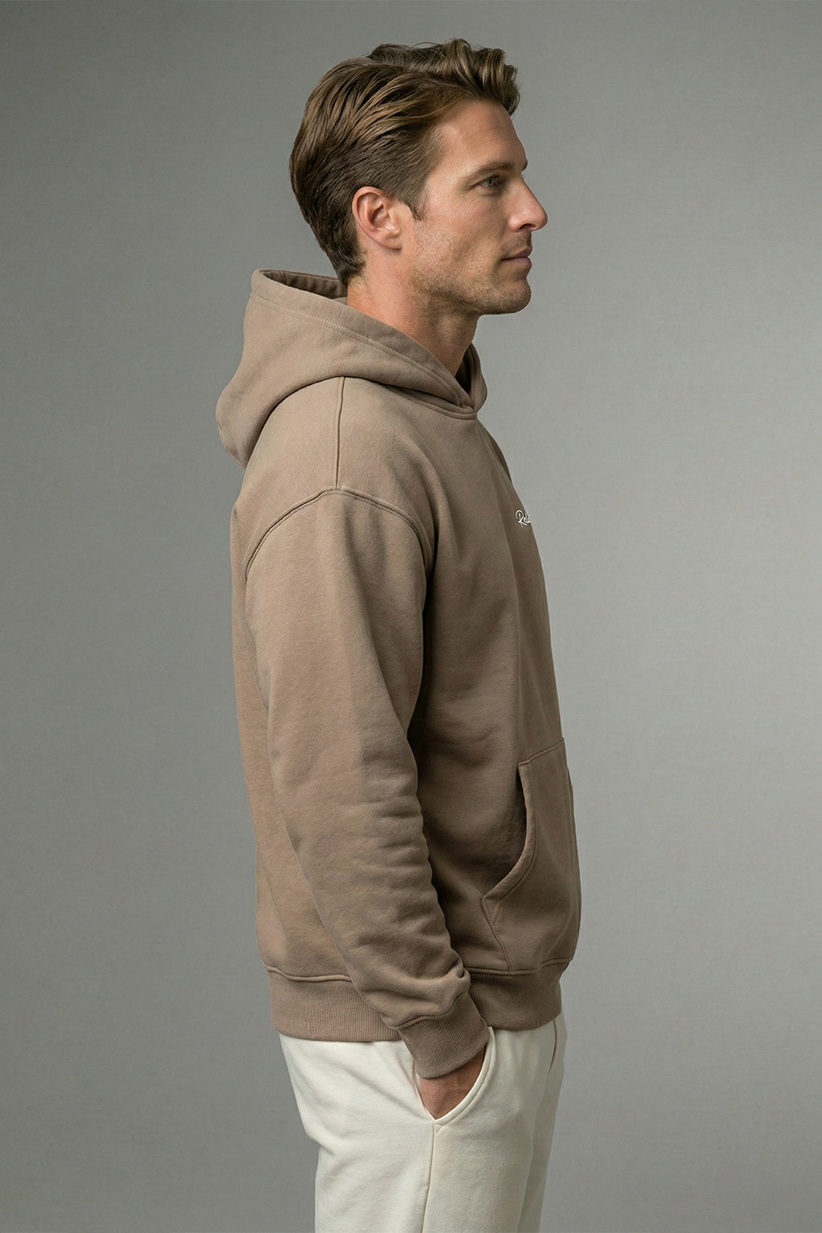 Adult Men's Hoodie - Brown