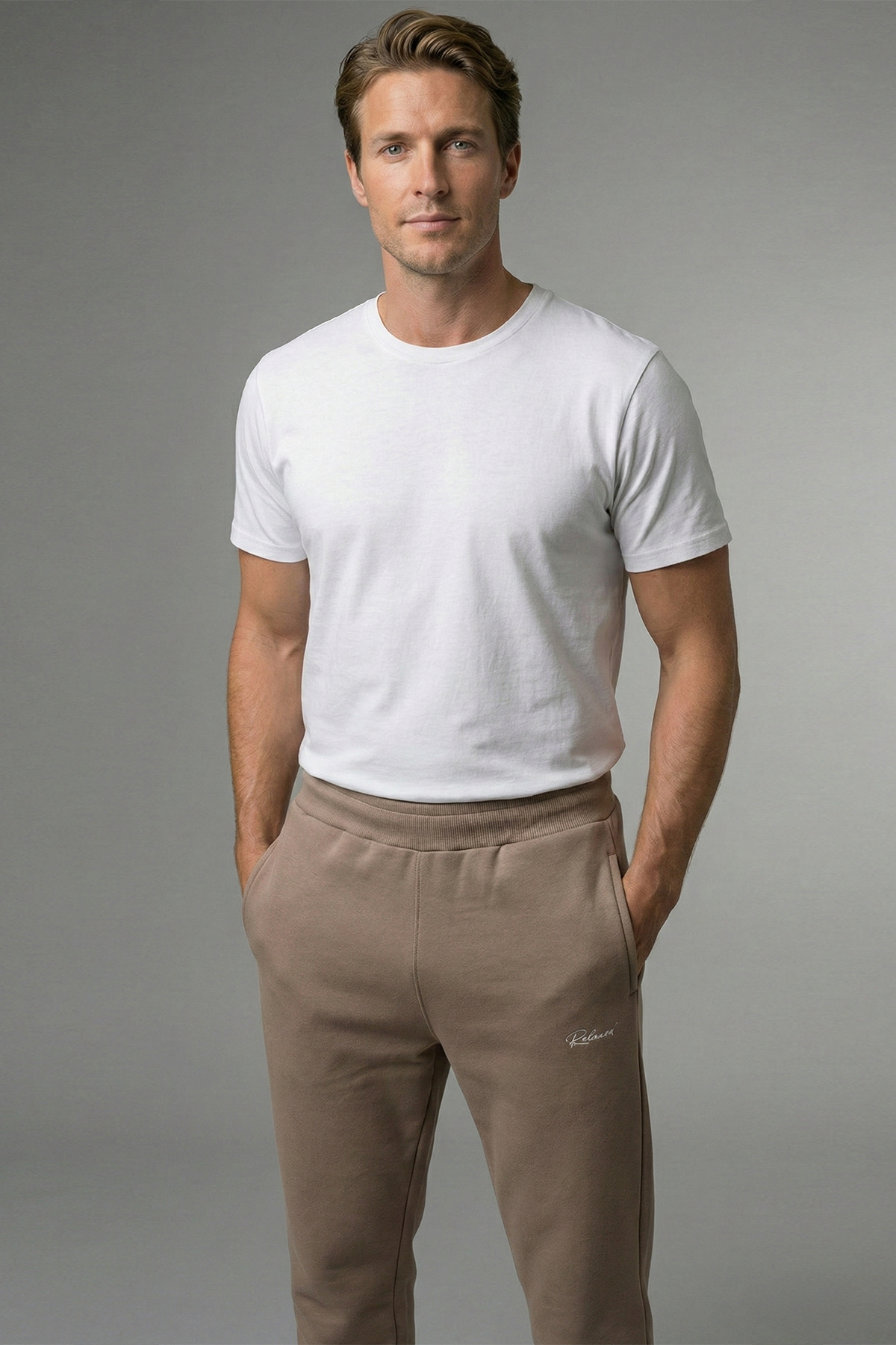 Adult Men's Sweatpants - Brown