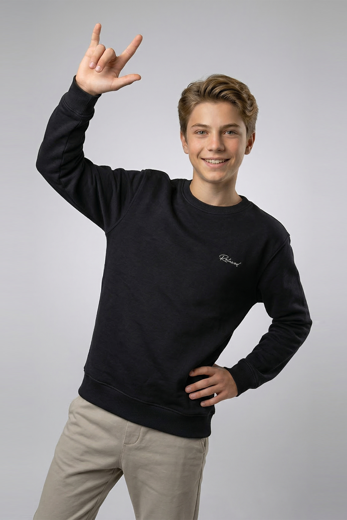 Boys Teen / Kids Sweatshirt - Black