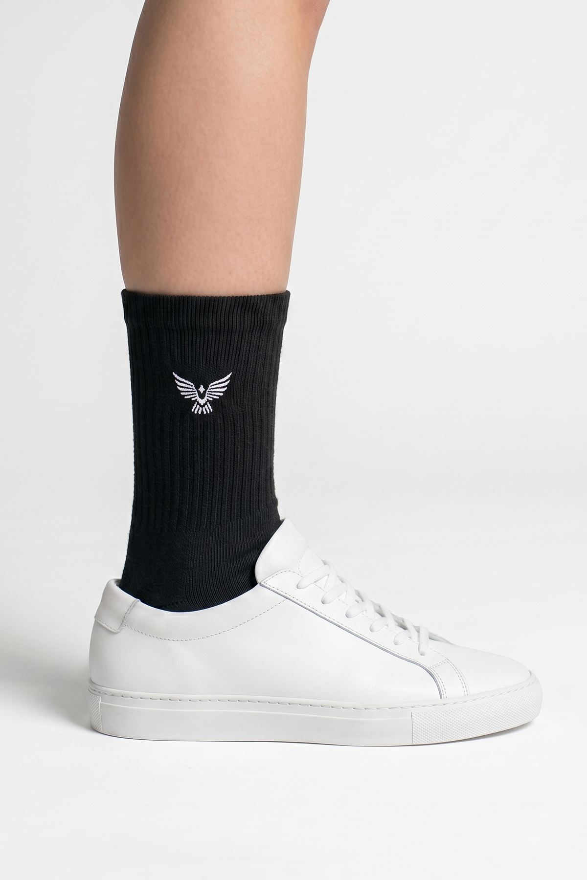 Boys Teen / Kids Cotton Long Sports Socks - Black | 3-Pack