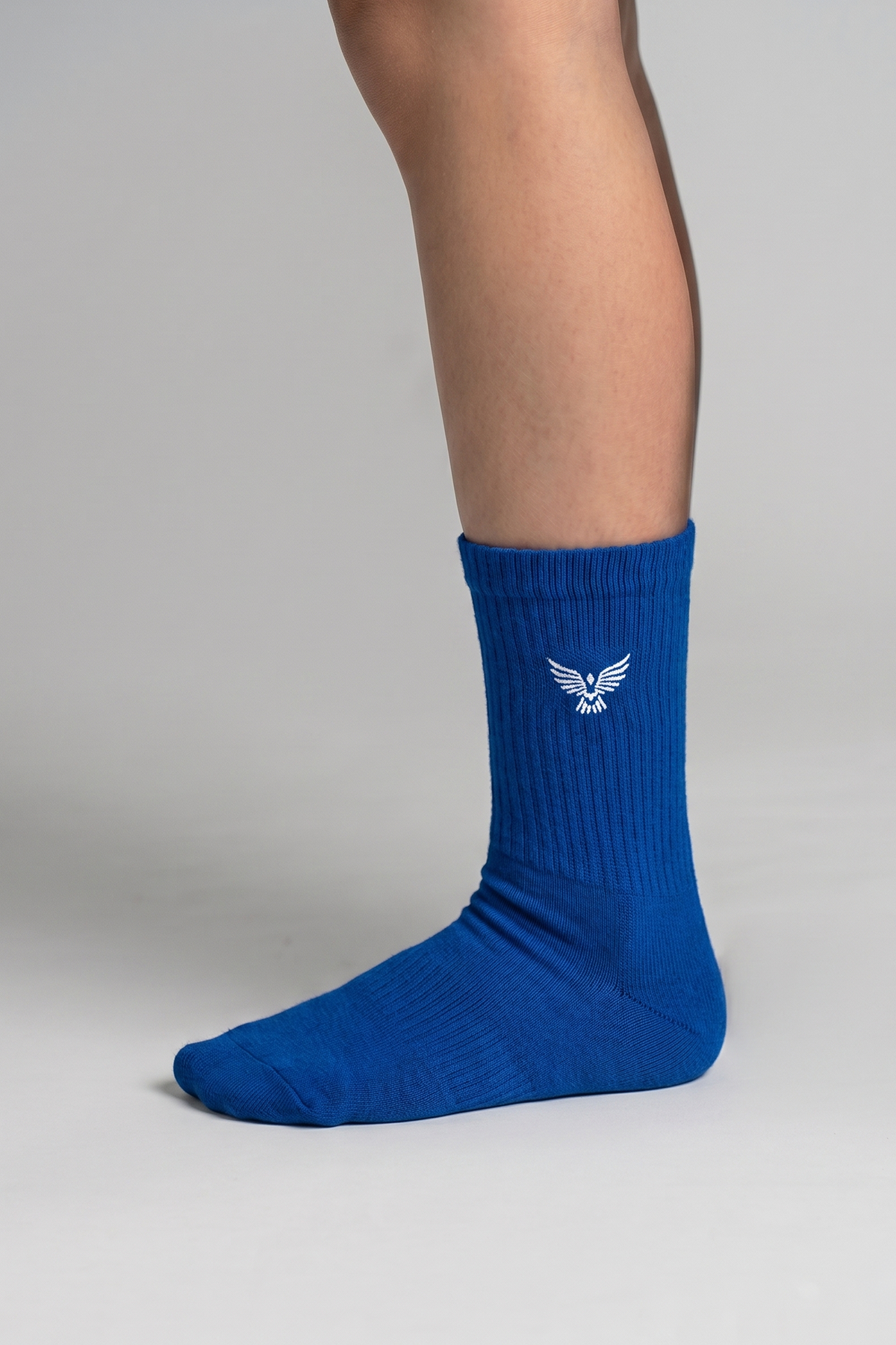 Boys Teen / Kids Cotton Long Sports Socks - Navy Blue | 3-Pack
