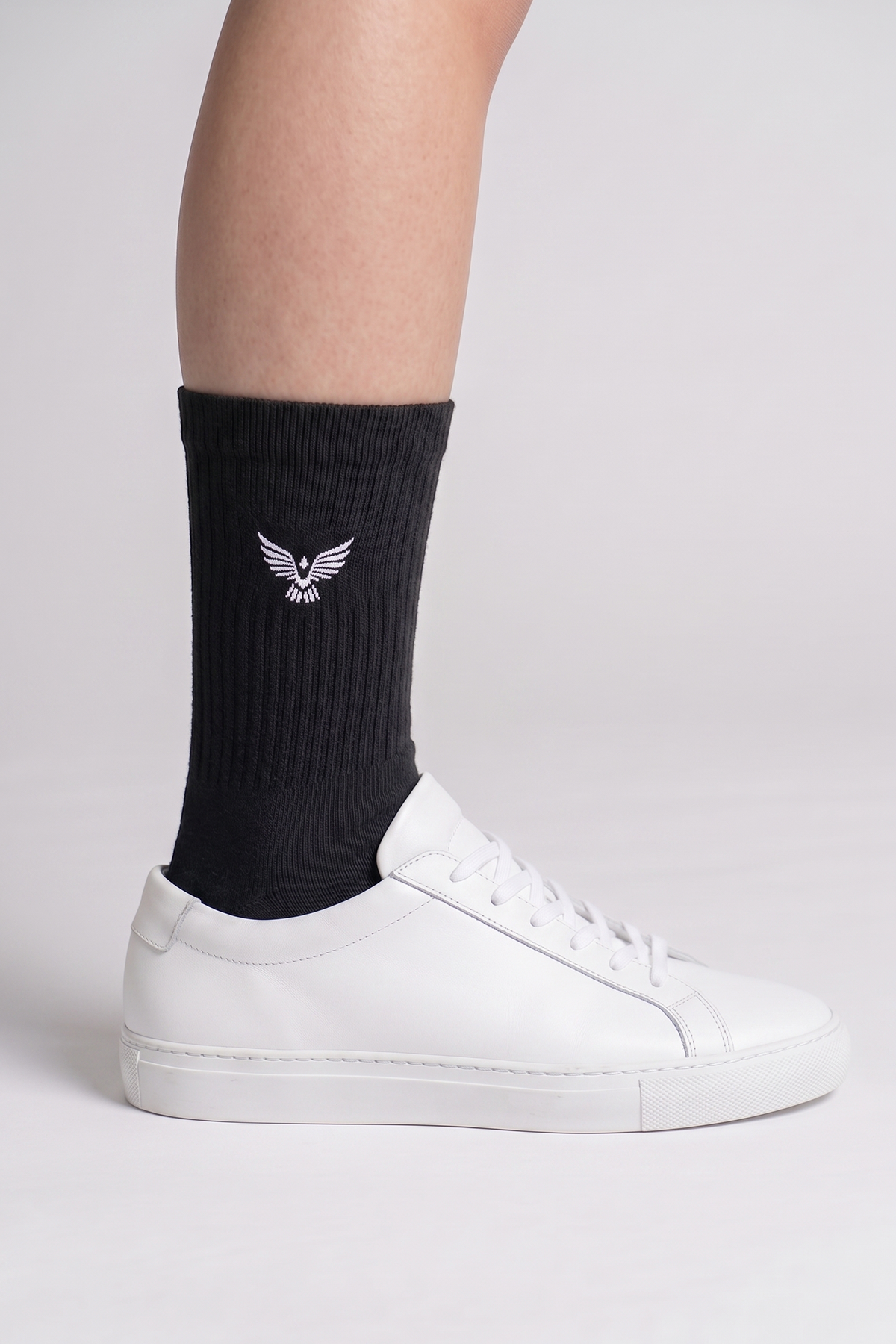 Girls Teen / Kids Cotton Long Sports Socks - Black | 3-Pack