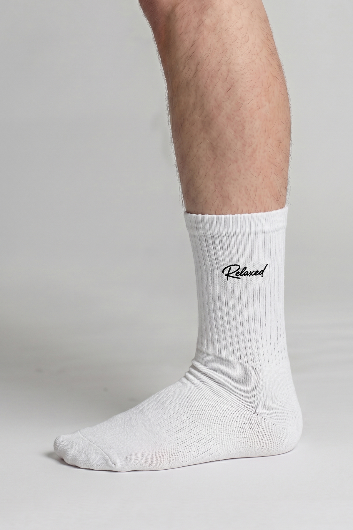 Adult Men's Cotton Medium Sports Socks - White | 3-Pack