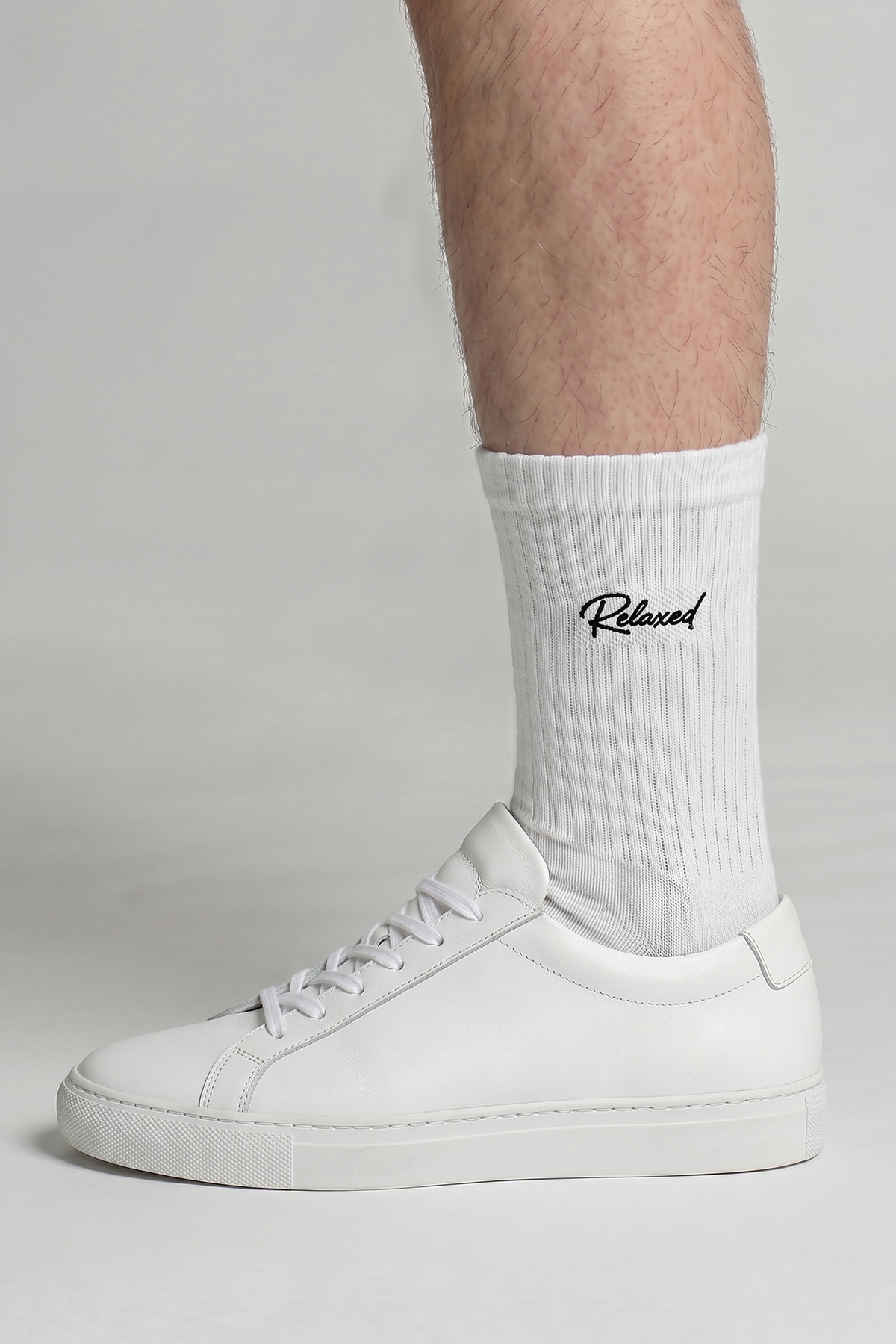 Adult Men's Cotton Medium Sports Socks - White | 3-Pack