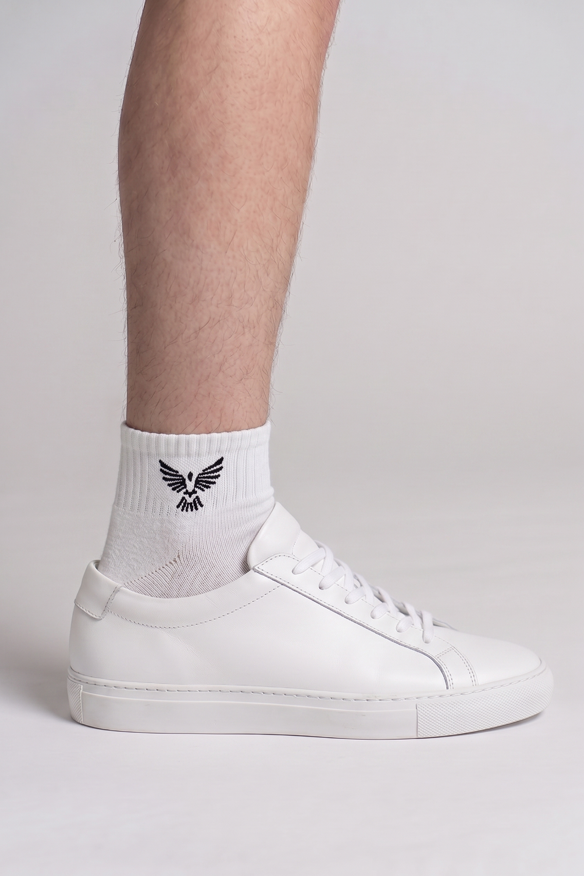 Unisex Cotton Short Sports Socks - White | 3-Pack