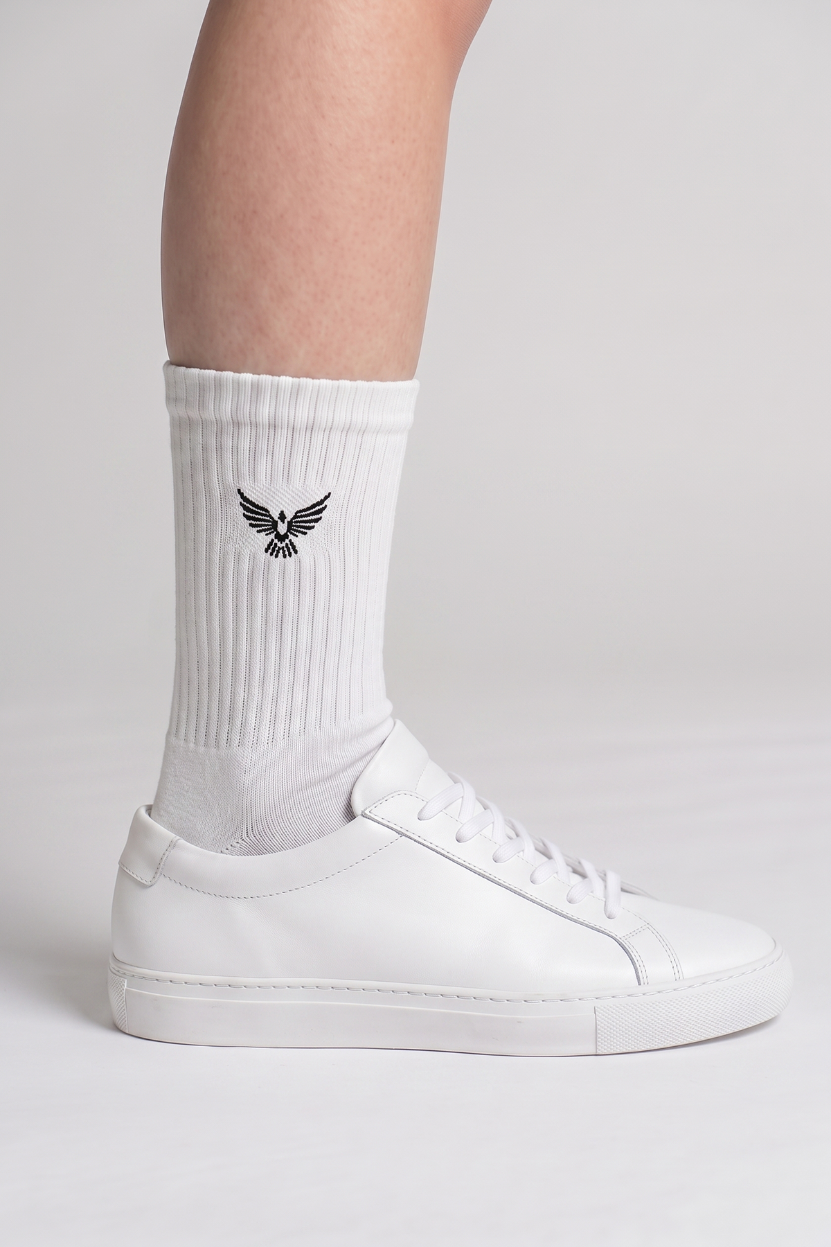 Girls Teen / Kids Cotton Long Sports Socks - White | 3-Pack