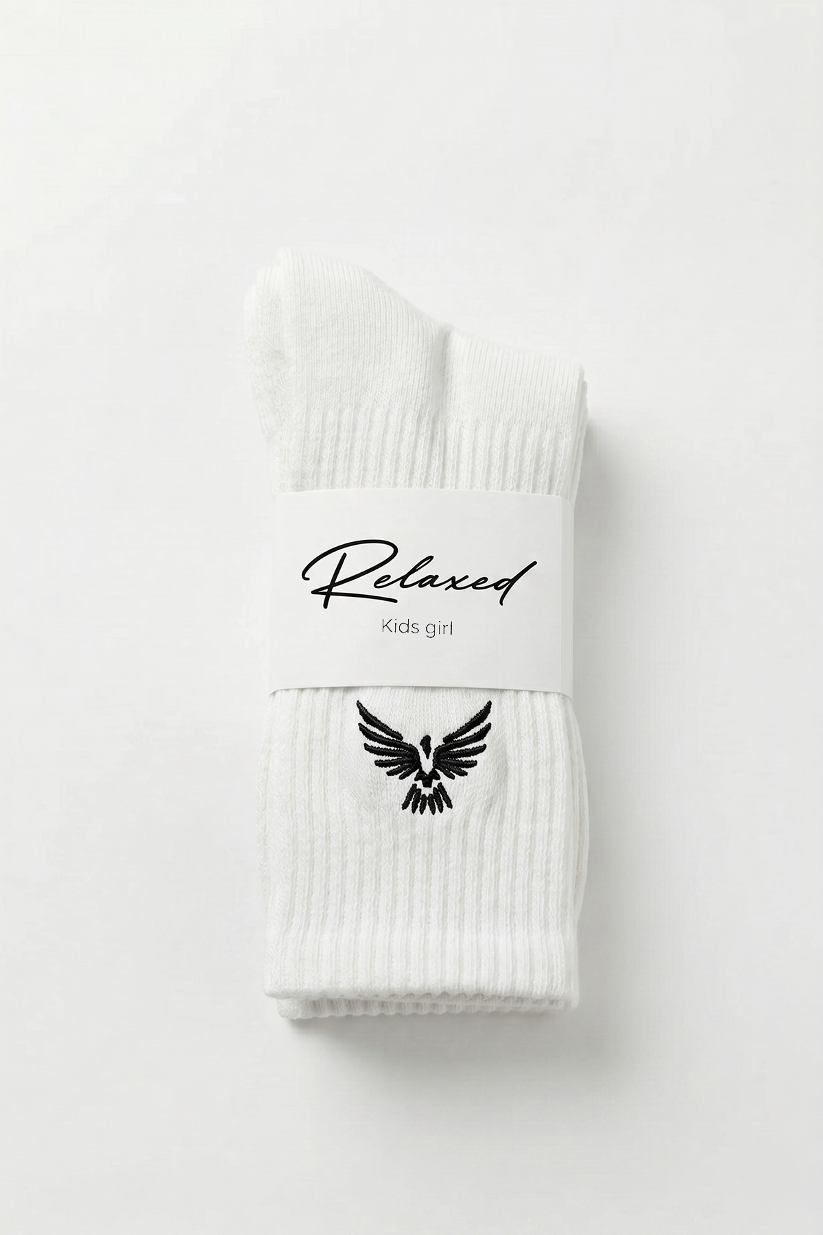Girls Teen / Kids Cotton Long Sports Socks - White | 3-Pack
