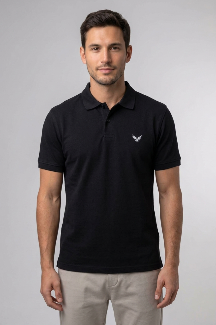 Adult Men's Polo Shirt - Regular Fit - Black