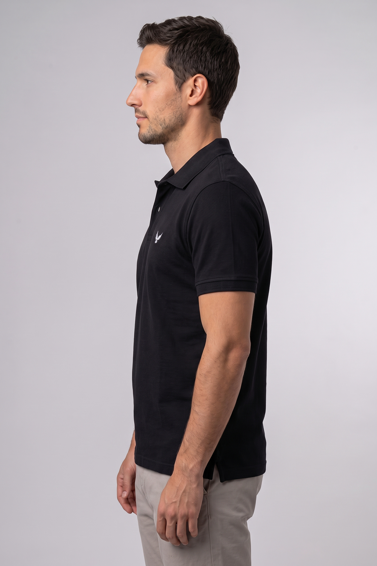 Adult Men's Polo Shirt - Regular Fit - Black