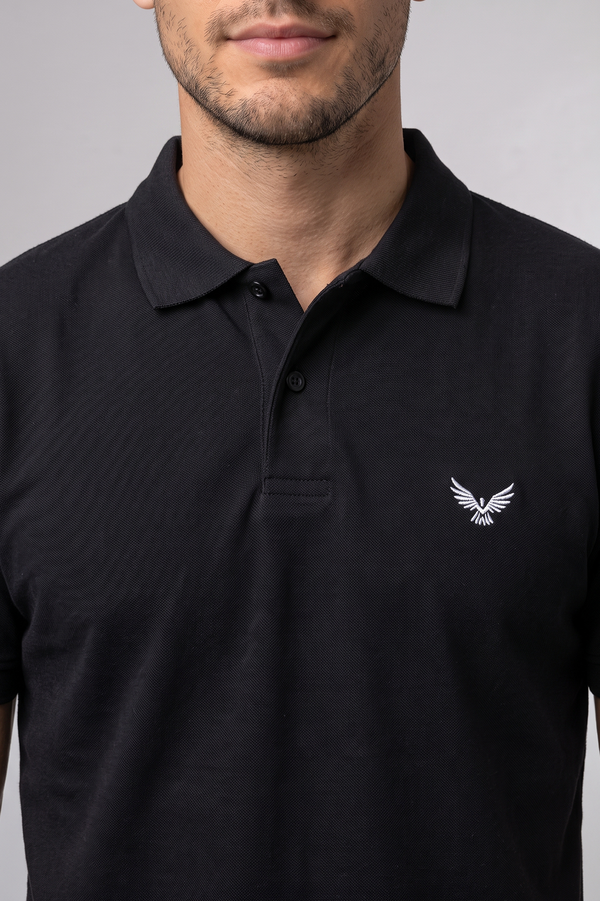 Adult Men's Polo Shirt - Regular Fit - Black