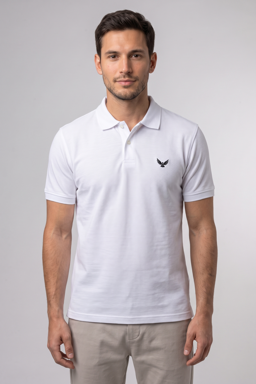 Adult Men's Polo Shirt - Regular Fit - White