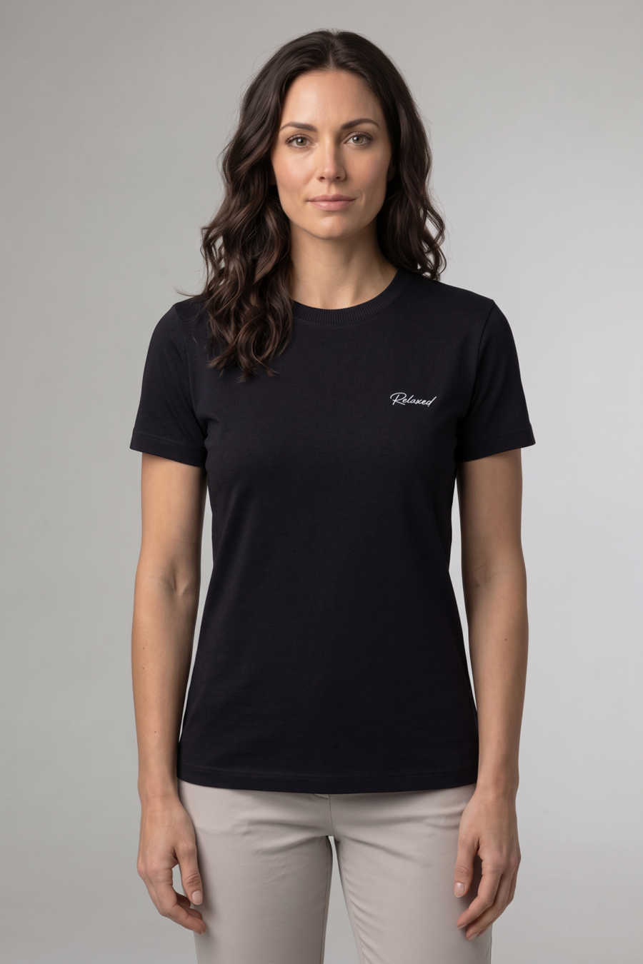 Adult Women's T-Shirt - Slim Fit - Black