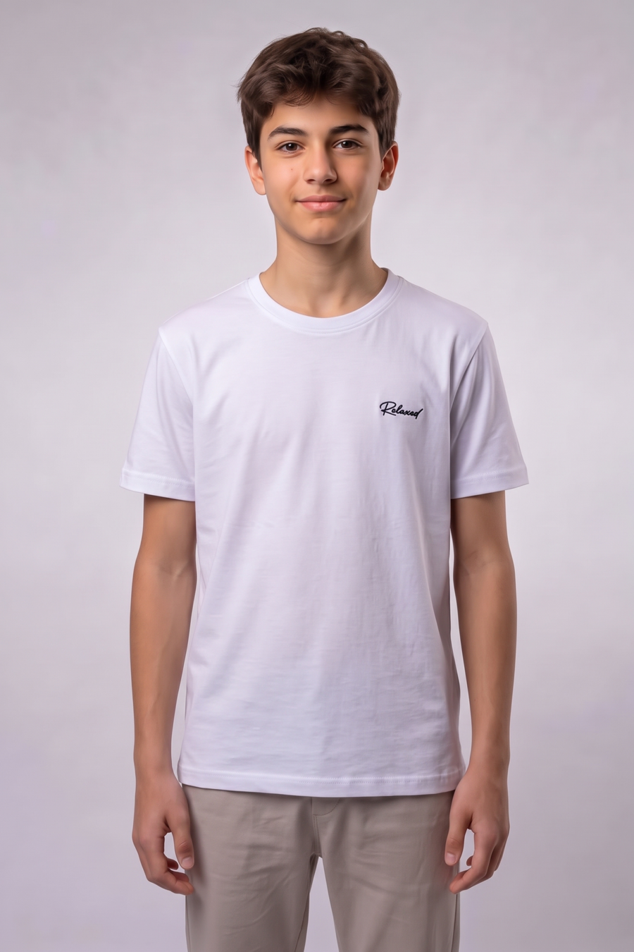 Boys Teen / Kids T-Shirt - Regular Fit - White