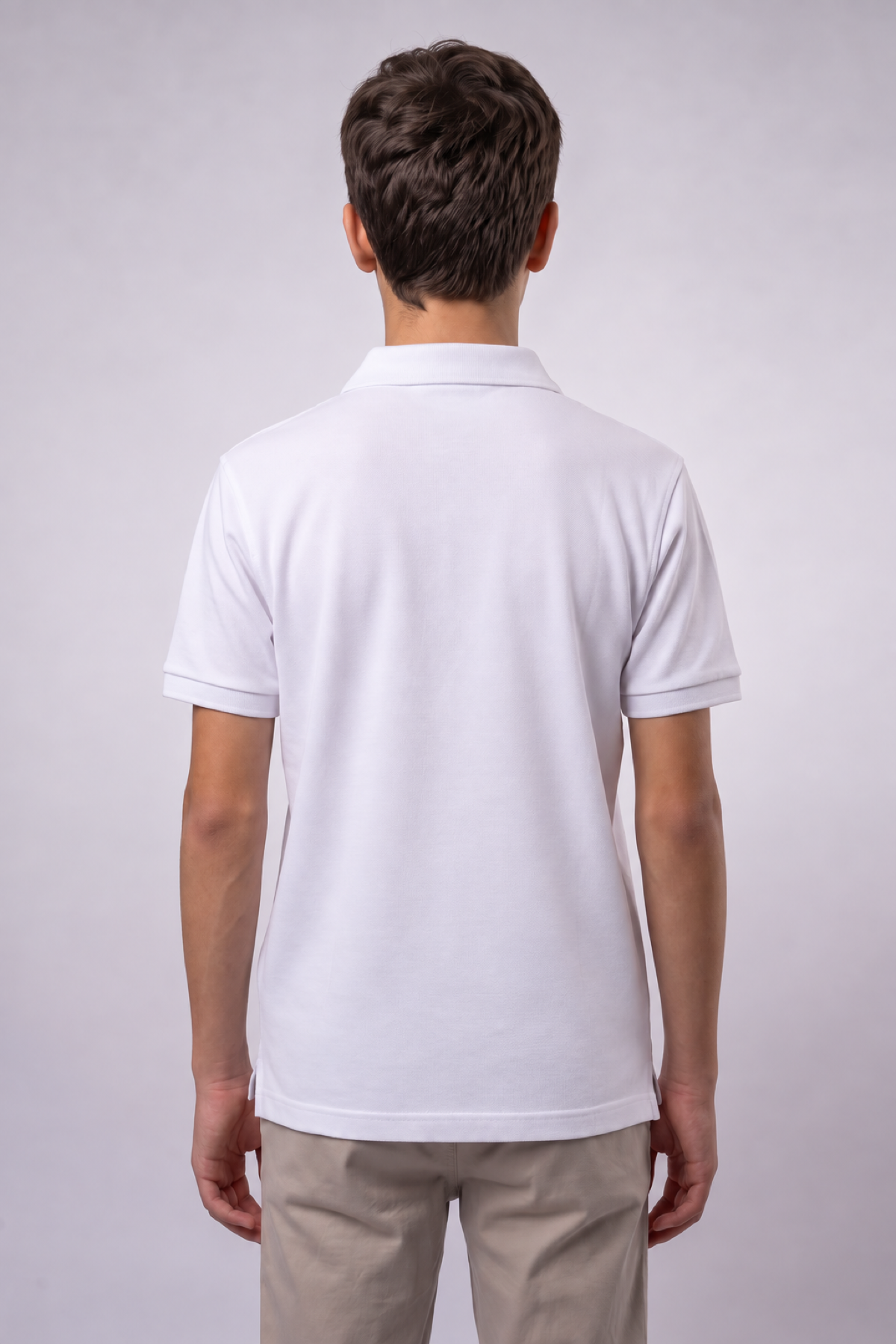 Boys Teen / Kids Polo Shirt - Regular Fit - White