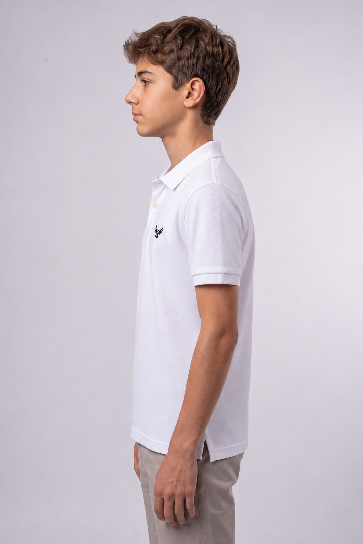Boys Teen / Kids Polo Shirt - Regular Fit - White