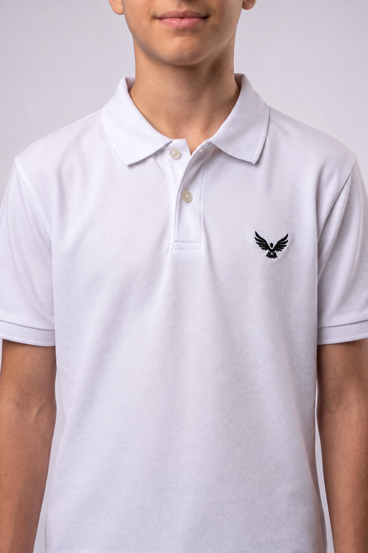Boys Teen / Kids Polo Shirt - Regular Fit - White