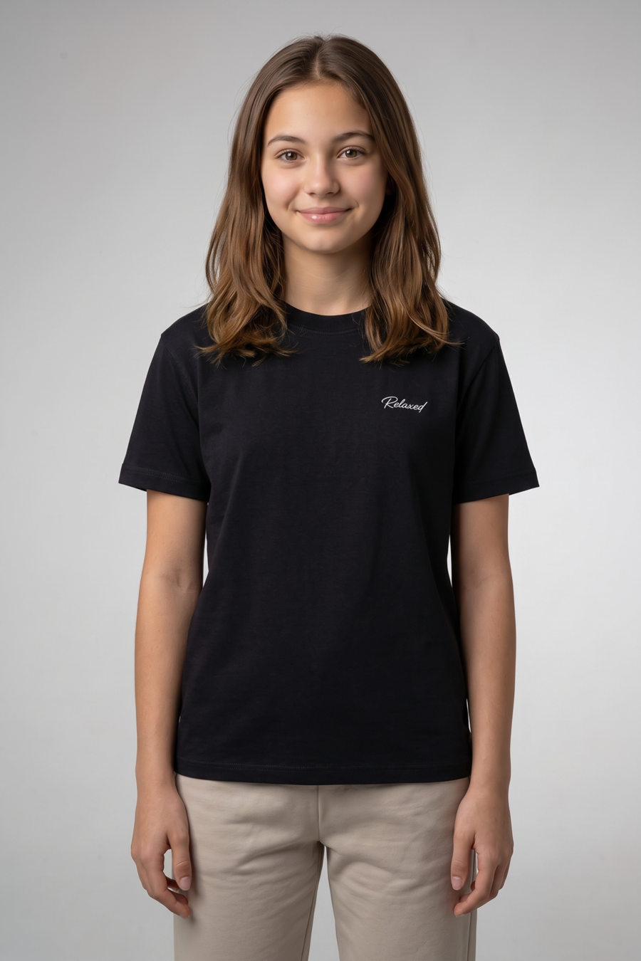 Girls Teen / Kids T-Shirt - Regular Fit - Black