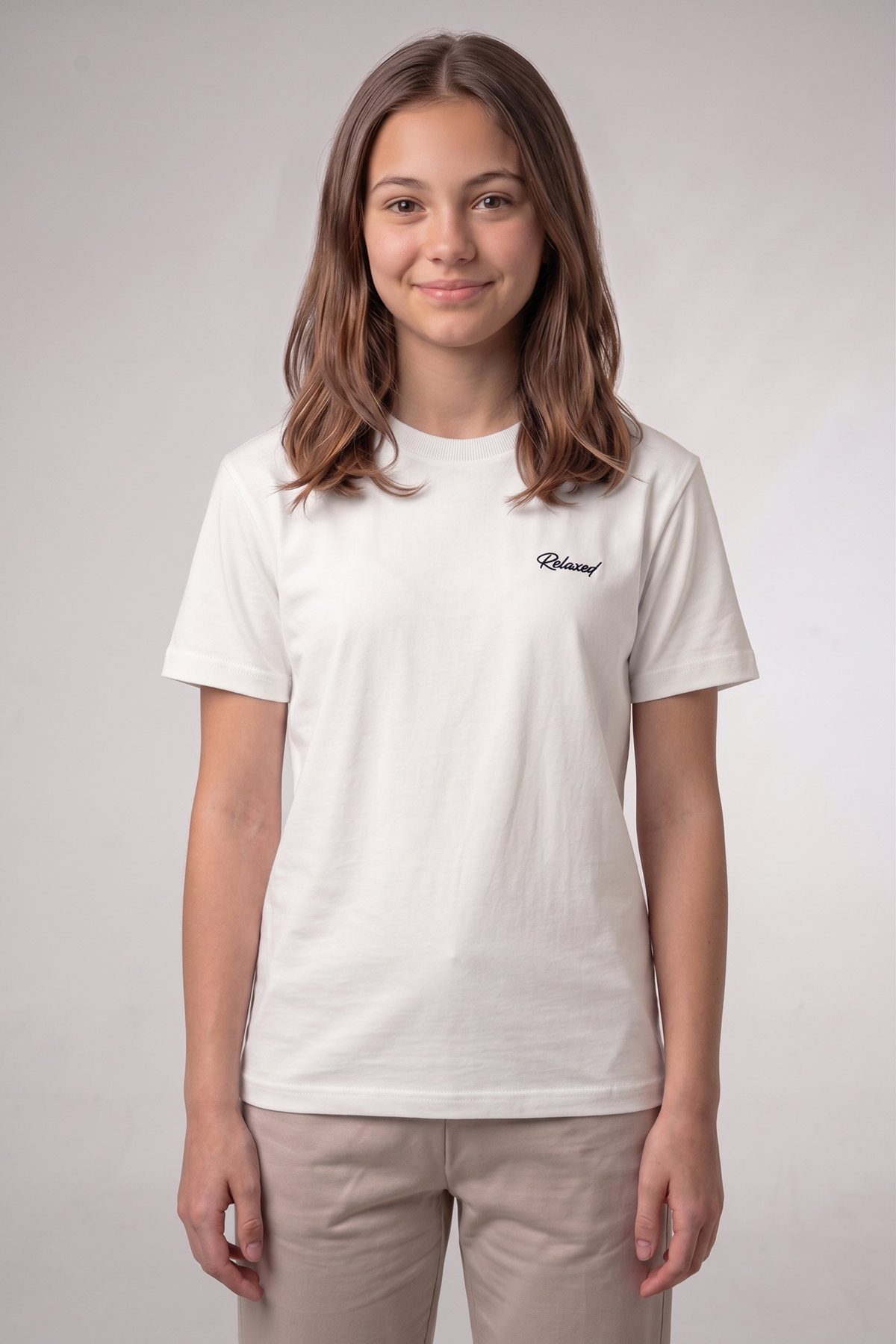 Girls Teen / Kids T-Shirt - Slim Fit - White