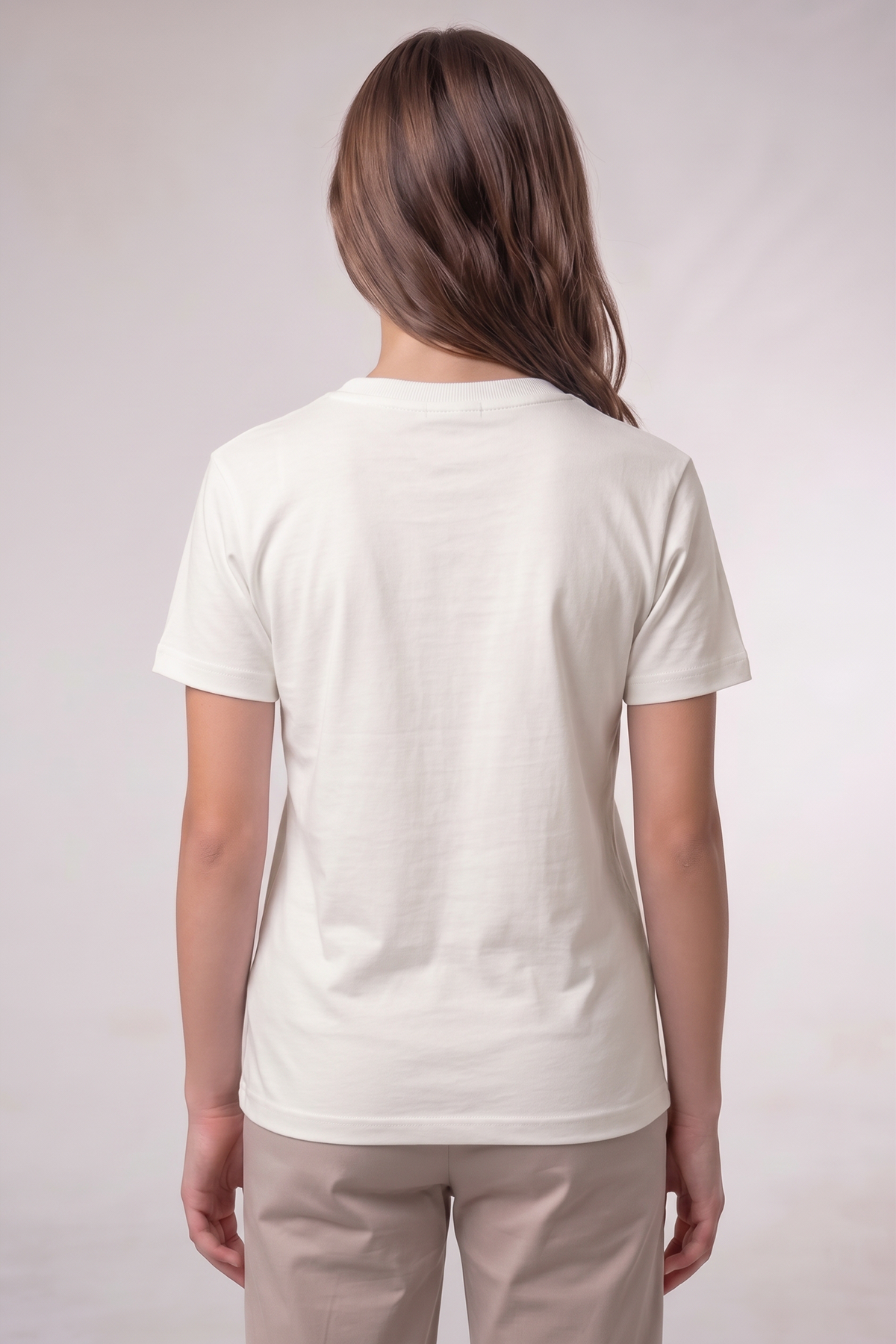 Girls Teen / Kids T-Shirt - Slim Fit - White