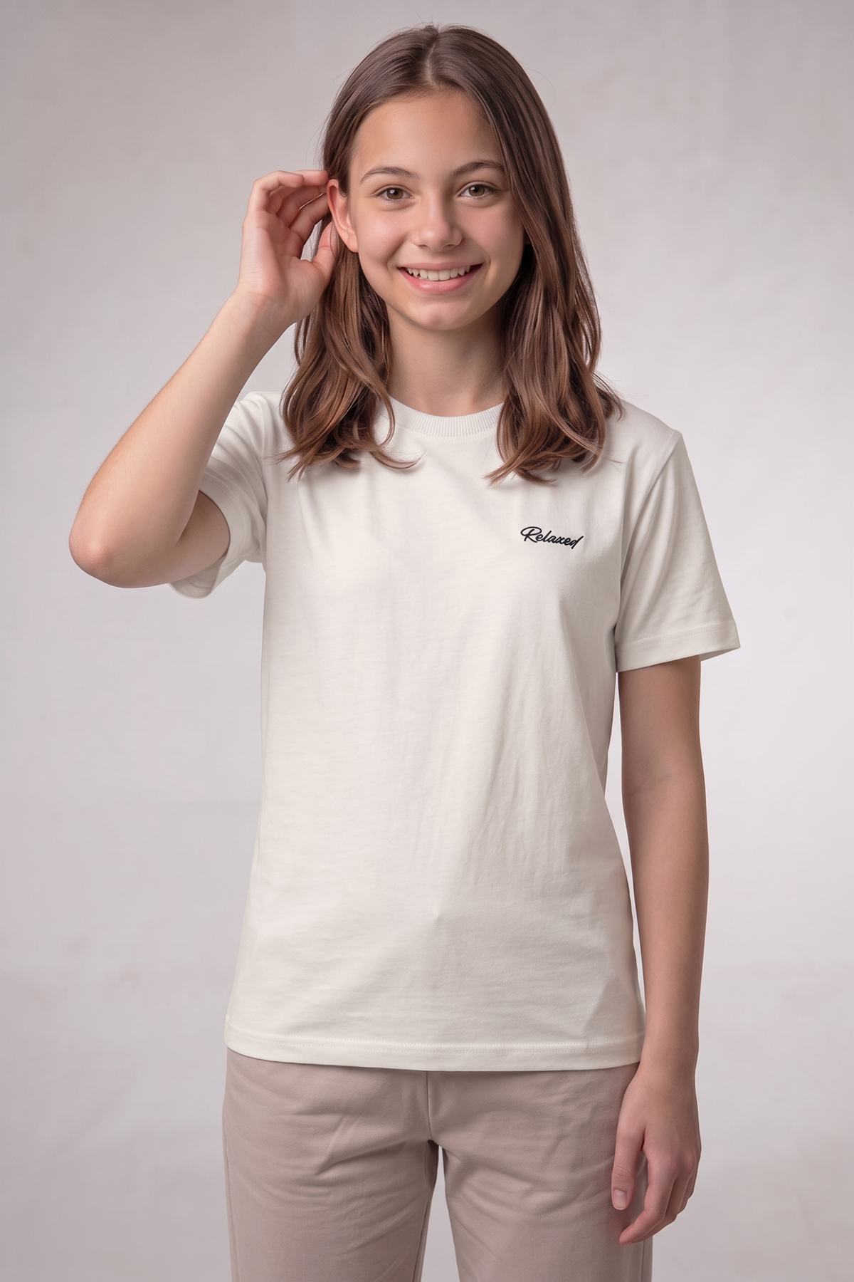 Girls Teen / Kids T-Shirt - Slim Fit - White